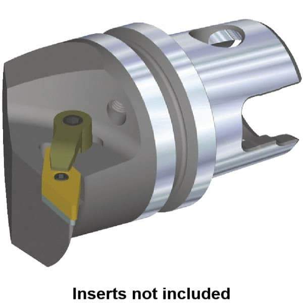 Kennametal - Right Hand Cut, Size KM32, VN.. Insert Compatiblity, Internal or External Modular Turning & Profiling Cutting Unit Head - 27mm Ctr to Cutting Edge, 35mm Head Length, Through Coolant, Series M-Clamping - Top Tool & Supply