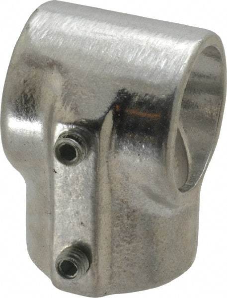 Hollaender - 1-1/4" Pipe, Tee-E, Aluminum Alloy Tee Pipe Rail Fitting - Bright Finish - Top Tool & Supply