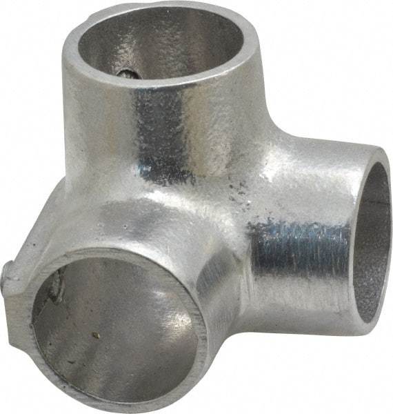 Hollaender - 1" Pipe, Side Outlet Elbow, Aluminum Alloy Elbow Pipe Rail Fitting - Bright Finish - Top Tool & Supply