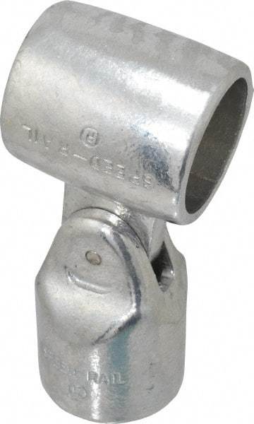 Hollaender - 1-1/2" Pipe, Adjustable Elbow Assembly, Aluminum Alloy Elbow Pipe Rail Fitting - Bright Finish - Top Tool & Supply