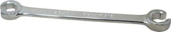 Blackhawk by Proto - 1/2 x 9/16", Full Polish, Open End Flare Nut Wrench - 6 Points, 7-1/2" OAL, Steel, Double End Head - Top Tool & Supply