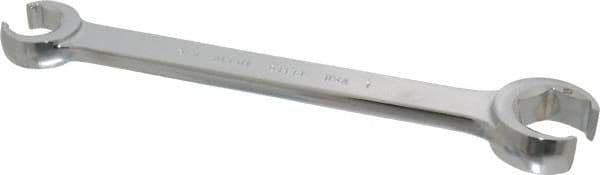 Blackhawk by Proto - 3/4 x 1", Full Polish, Open End Flare Nut Wrench - 6 Points, 9-13/64" OAL, Steel, Double End Head - Top Tool & Supply