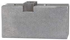 Atlas Workholding - Tongue & Groove Attachment, Square Soft Lathe Chuck Jaw - Steel, 3" Btw Mount Hole Ctrs, 5-3/16" Long x 2-1/4" Wide x 2.81" High, 1/2" Groove - Top Tool & Supply