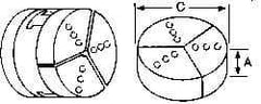 Abbott Workholding Products - 6" & Up Chuck Capacity, Microcentric Attachment, Round Soft Lathe Chuck Jaw - 3 Jaws, Aluminum, 5.92" Wide x 2" High - Top Tool & Supply