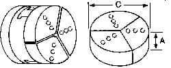 Abbott Workholding Products - 4" & Up Chuck Capacity, Microcentric Attachment, Round Soft Lathe Chuck Jaw - 3 Jaws, Aluminum, 3.92" Wide x 2" High - Top Tool & Supply