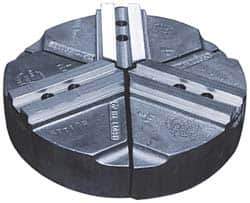 Abbott Workholding Products - 12" & Up Chuck Capacity, 1.5mm x 60° Serrated Attachment, Round Soft Lathe Chuck Jaw - 3 Jaws, Cast Iron, 1.1811" Btw Mount Hole Ctrs, 12" Wide x 2" High, 0.7087" Groove, 0.5512" & 14mm Fastener - Top Tool & Supply