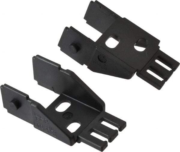 Igus - 1.42 Inch Outside Width x 0.94 Inch Outside Height, Cable and Hose Carrier Steel Zipper Mounting Bracket Set - 1-1/2 Inch Bend Radius, 0.98 Inch Inside Width x 0.67 Inch Inside Height - Top Tool & Supply