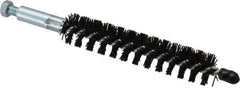 Schaefer Brush - 4" Brush Length, 3/4" Diam, Nylon Single Stem, Single Spiral Condenser Tube Brush - 6-1/4" Long, Nylon, 1/4-28 Male Connection - Top Tool & Supply