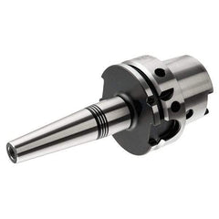 Iscar - 7/16" Hole Diam, HSK63A Taper Shank Shrink Fit Tool Holder & Adapter - 4.274" Projection, 0.79" Nose Diam, 1.65" Clamping Depth, 25,000 RPM, Through Coolant - Exact Industrial Supply