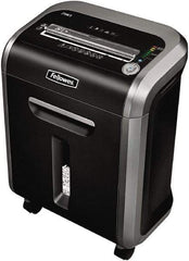 FELLOWES - 5/32 x 1-1/2" Strip, Cross Cut Manual Shredder - 10-7/16" Long x 15-3/8" Wide x 21" High, Level 4 Security, 6 Gal Wastebasket - Top Tool & Supply