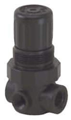 Norgren - 1/4 NPT, 150 Max Supply Pressure, Plastic Miniature Regulator, Pressure Gauge Not Included - Top Tool & Supply