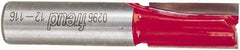 Freud - 1/2" Diam, 1/2" Shank Diam, 1" Length of Cut, 2 Flute Double Edge Straight Router Bit - 2-5/8" Overall Length, Carbide Tipped - Top Tool & Supply