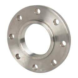 Value Collection - 4" Pipe, 9" OD, Stainless Steel, Threaded Pipe Flange - 7-1/2" Across Bolt Hole Centers, 3/4" Bolt Hole, 150 psi, Grades 304 & 304L - Top Tool & Supply