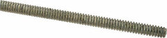 Value Collection - #6-32 UNC (Coarse), 2' Long, Low Carbon Steel Threaded Rod - Zinc-Plated Finish, Right Hand Thread - Top Tool & Supply