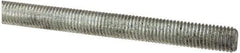 Made in USA - 1/4-28 UNF (Fine), 2' Long, Low Carbon Steel Threaded Rod - Zinc-Plated Finish, Right Hand Thread - Top Tool & Supply