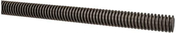 Keystone Threaded Products - 1/2-10 Acme, 3' Long, Alloy Steel General Purpose Acme Threaded Rod - Oil Finish Finish, Right Hand Thread, 2G Fit - Top Tool & Supply