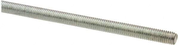 Value Collection - M5x0.8 UNC (Coarse), 1m Long, Steel Metric Threaded Rod - Zinc-Plated Finish, Right Hand Thread - Top Tool & Supply