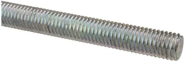 Value Collection - M10x1.5 UNC (Coarse), 1m Long, Steel Metric Threaded Rod - Zinc-Plated Finish, Right Hand Thread - Top Tool & Supply