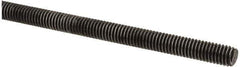 Value Collection - M6x1 UNC (Coarse), 1m Long, Steel Metric Threaded Rod - Oil Finish Finish, Right Hand Thread - Top Tool & Supply