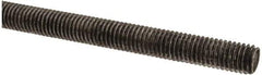 Value Collection - M8x1.25 UNC (Coarse), 1m Long, Steel Metric Threaded Rod - Oil Finish Finish, Right Hand Thread - Top Tool & Supply