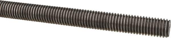 Value Collection - M12x1.75 UNC (Coarse), 1m Long, Steel Metric Threaded Rod - Oil Finish Finish, Right Hand Thread - Top Tool & Supply