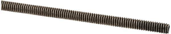 Made in USA - #5-40 UNC (Coarse), 3' Long, Stainless Steel Threaded Rod - Right Hand Thread - Top Tool & Supply