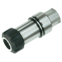 Iscar - 0.5mm to 10mm Capacity, 80mm Projection, HSK40E Hollow Taper, ER16 Collet Chuck - Through-Spindle - Exact Industrial Supply