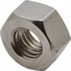 Value Collection - 1/2-13 UNC Stainless Steel Right Hand Heavy Hex Nut - 7/8" Across Flats, 31/64" High, Uncoated - Top Tool & Supply