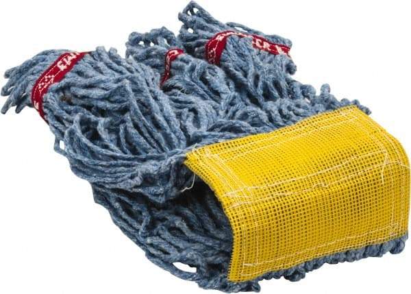 Rubbermaid - 5" Yellow Head Band, Small Blended Fiber Loop End Mop Head - 4 Ply, Use for General Purpose - Top Tool & Supply