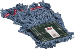 Rubbermaid - 5" Green Head Band, Medium Blended Fiber Loop End Mop Head - 4 Ply, Use for General Purpose - Top Tool & Supply