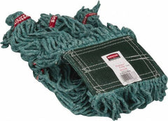 Rubbermaid - 5" Green Head Band, Medium Blended Fiber Loop End Mop Head - 4 Ply, Use for General Purpose - Top Tool & Supply