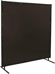 Steiner - 6 Ft. Wide x 6 Ft. High x 3/4 Inch Thick, 14 mil Thick Transparent Vinyl Portable Welding Screen Kit - Gray - Top Tool & Supply