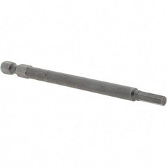 Apex - 4mm Hex Bit - 1/4" Hex Drive, 4" OAL - Top Tool & Supply