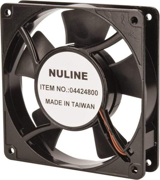 Value Collection - 115 Volts, AC, 81 CFM, Square Tube Axial Fan - 0.15 Amp Rating, 2,600 to 3,600 RPM, 4.7" High x 4.7" Wide x 1" Deep - Top Tool & Supply