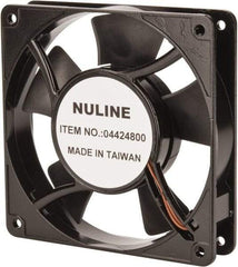 Value Collection - 115 Volts, AC, 81 CFM, Square Tube Axial Fan - 0.15 Amp Rating, 2,600 to 3,600 RPM, 4.7" High x 4.7" Wide x 1" Deep - Top Tool & Supply