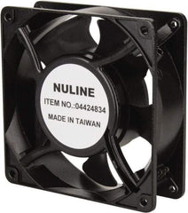 Value Collection - 230 Volts, AC, 105 CFM, Square Tube Axial Fan - 0.12 Amp Rating, 2,600 to 3,100 RPM, 4.7" High x 4.7" Wide x 1-1/2" Deep - Top Tool & Supply