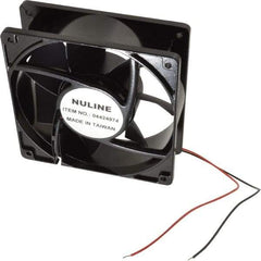 Value Collection - 12 Volts, DC, 145 CFM, Square Tube Axial Fan - 1.1 Amp Rating, 2,600 to 2,900 RPM, 4.7" High x 4.7" Wide x 1-1/2" Deep - Top Tool & Supply