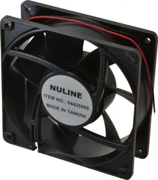 Value Collection - 48 Volts, DC, 145 CFM, Square Tube Axial Fan - 0.4 Amp Rating, 2,600 to 2,900 RPM, 4.7" High x 4.7" Wide x 1-1/2" Deep - Top Tool & Supply