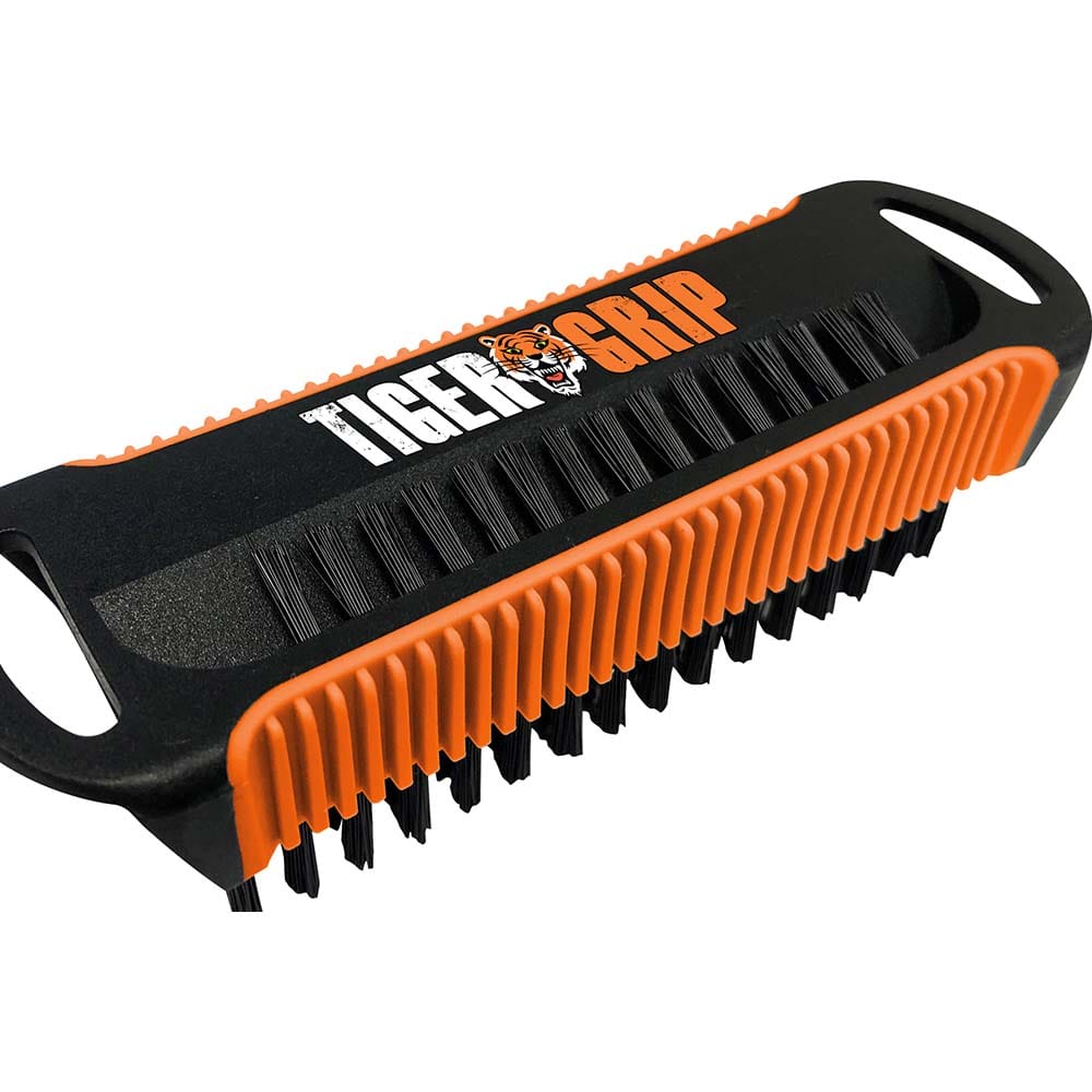 TigerGrip - Scrub & Scouring Brushes; Type: Hand & Nail ; Bristle Material: Nylon ; Bristle Length (Inch): 1 ; Head Length (Inch): 1-3/8 ; Overall Length (Inch): 5 ; Head Width (Inch): 1-1/2 - Exact Industrial Supply