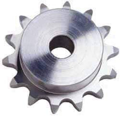 U.S. Tsubaki - 19 Teeth, 5/8" Chain Pitch, Chain Size 50, Plain Bore Sprocket - 5/8" Bore Diam, 3.798" Pitch Diam, 4.12" Outside Diam - Top Tool & Supply