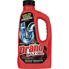 Drano - 32 oz Gel Drain Cleaner - Unscented, Bottle - Top Tool & Supply