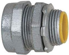 Cooper Crouse-Hinds - 3/4" Trade, Malleable Iron Compression Straight Rigid/Intermediate (IMC) Conduit Connector - Insulated - Top Tool & Supply