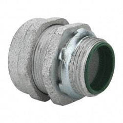 Cooper Crouse-Hinds - 1" Trade, Malleable Iron Compression Straight Rigid/Intermediate (IMC) Conduit Connector - Insulated - Top Tool & Supply