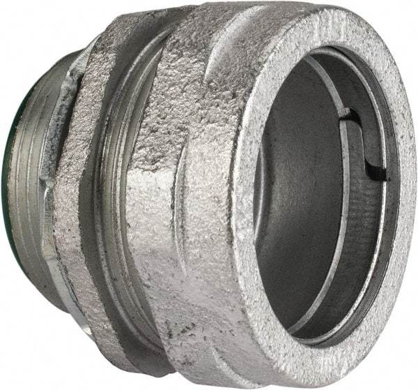 Cooper Crouse-Hinds - 1-1/2" Trade, Malleable Iron Compression Straight Rigid/Intermediate (IMC) Conduit Connector - Insulated - Top Tool & Supply