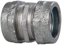 Cooper Crouse-Hinds - 1" Trade, Malleable Iron Compression Rigid/Intermediate (IMC) Conduit Coupling - Noninsulated - Top Tool & Supply