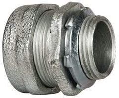 Cooper Crouse-Hinds - 1" Trade, Malleable Iron Compression Straight Rigid/Intermediate (IMC) Conduit Connector - Noninsulated - Top Tool & Supply