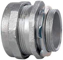 Cooper Crouse-Hinds - 1-1/2" Trade, Malleable Iron Compression Straight Rigid/Intermediate (IMC) Conduit Connector - Noninsulated - Top Tool & Supply