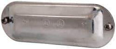 Cooper Crouse-Hinds - 1" Trade, Steel Conduit Body Cover Plate - Use with Form 5 Conduit Bodies - Top Tool & Supply