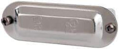 Cooper Crouse-Hinds - 1/2" Trade, Steel Conduit Body Cover Plate - Use with Form 5 Conduit Bodies - Top Tool & Supply