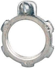 Cooper Crouse-Hinds - 1/2" Trade, Steel Threaded Rigid/Intermediate (IMC) Conduit Locknut - Noninsulated - Top Tool & Supply